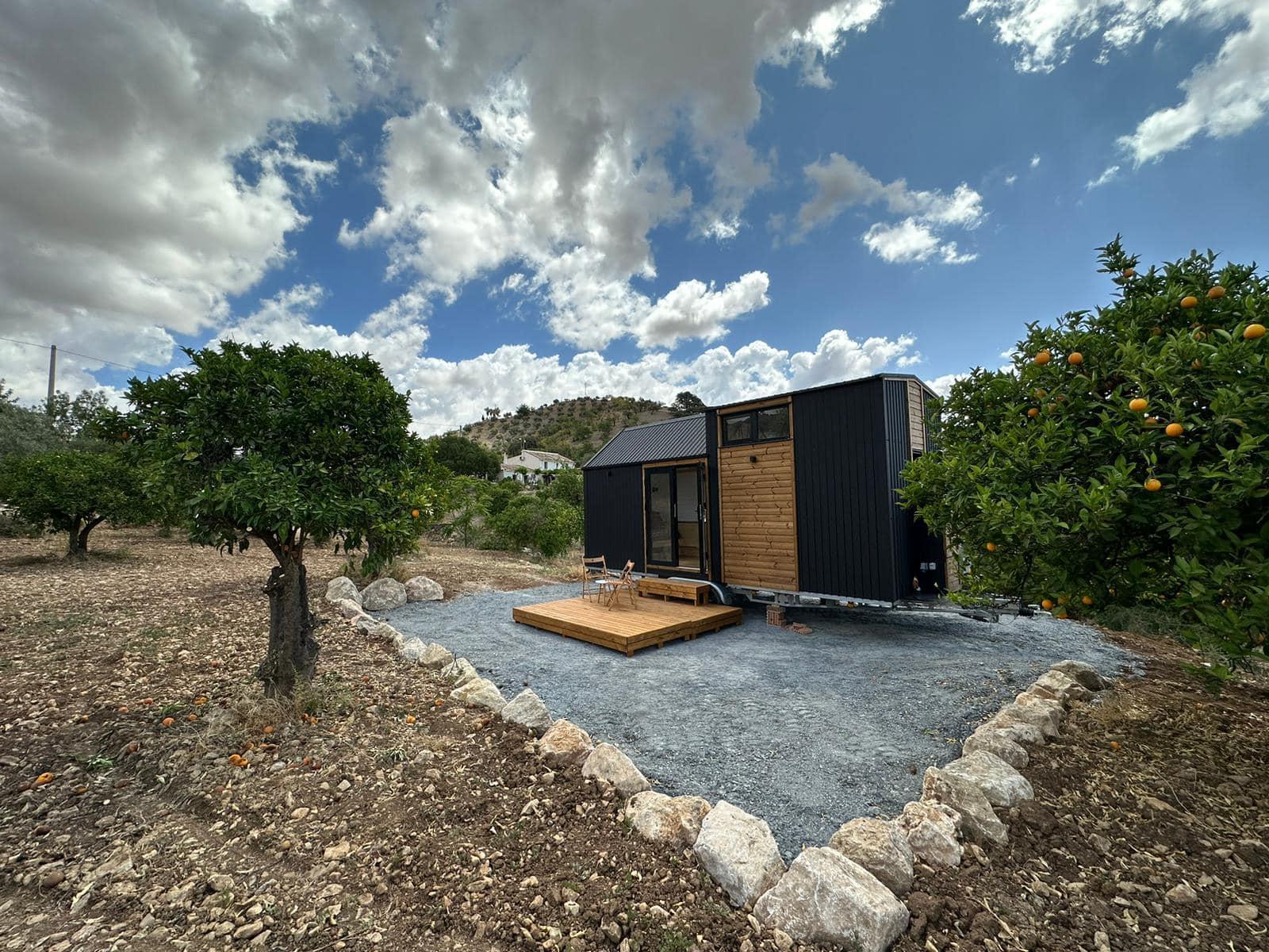 Tiny house nestled in nature